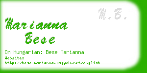 marianna bese business card